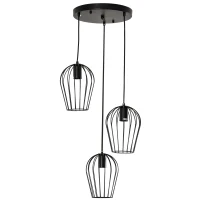 HOMCOM Hanglamp hanglamp moderne geometrische hanglampen kroonluchter zwart(m-11)