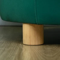 PawHut Hondenbank met zachte bekleding rond hondenbed hondenbank met houten poten(m-8)