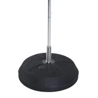 HOMCOM Sac de Frappe sur Pied Punching ball sur pied réglable en hauteur 126-144 cm avec gants, pompe et base de lestage pour adolescents et débutants rouge(m-8)