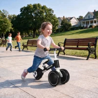 AIYAPLAY Balance Bike for Kids 1-2 Years, Toddler Bike with Adjustable Seat and Lighting Rear Wheels for Boys and Girls, Black(m-9)