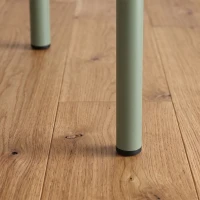 HOMCOM Lot de 4 Tabourets Empilables Ronds avec Assise Rembourrée, sans Dossier, Gain de Place, 45 x 45 x 47,5 cm, Marron Cair(m-13)