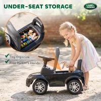 AIYAPLAY Land Rover Licensed Toddler Ride on Car with Horn, Engine Sounds, Under-Seat Storage, for 18-36 Months, Black(m-7)