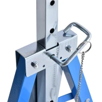 HOMCOM 2 x Steigerstatiefsteunbeugel in hoogte verstelbaar staal blauw(m-12)