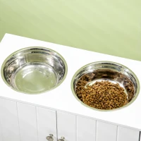 Pawhut Boluri inaltate Caini – Cu Dulap Depozitare 44L & Suport Stabil(m-8)