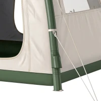 Outsunny Inflatable Camping Tent with Rainfly, 2-3 Man Air Tent 3000mm Waterproof Blow Up Tents, Beige(m-12)