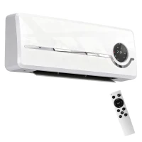 HOMCOM Muurverwarmer voor wandmontage 2000W keramische wandverwarming met ventilator, afstandsbediening, 2 verwarmingsstanden, LED-display(m-15)