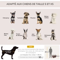 PawHut Sac de transport pour chien caisse de transport pliable pour chien respirant avec coussin d'agneau amovible 61 x 46 x 51 cm(m-7)