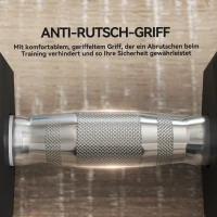 HOMCOM Halterschijf, 35 kg, Antislip Grip, Zwart + Zilver(m-5)