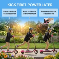 SPORTNOW Electric Scooter for Kids, with LED Display, Pink(m-4)