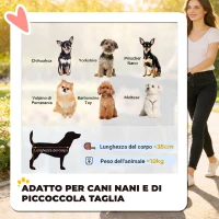 PawHut Passeggino per Cani Pieghevole con Portabicchieri e Cestello, in Acciaio e Tessuto Oxford, 77x44x102 cm, Nero(m-4)