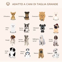 PawHut Cuccia per Cani e Gatti Rotonda, Rialzata e Lavabile in Cotone PP, Cuscino Imbottito, Φ93x15cm, Grigia(m-7)