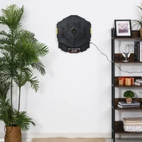 SPORTNOW Elektronische Dartscheibe Dartboard mit Sprachansagen Englische Stimme LED-Anzeigen 12 Darts 27 Spiele 216 Varianten Dartautomat mit Türen Dartscheibe Set für bis zu 8 Spieler(m-10)