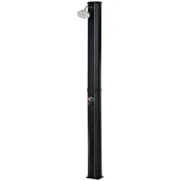 Outsunny Doccia Solare Riscaldata 55° per Esterno con Serbatoio da 35 Litri e Miscelatore, Nero(m-11)