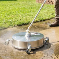 Outsunny Pressure Washer Surface Cleaner 3600 PSI Power Washer Rotary Surface Cleaner with 4 Wheels for Driveways(m-9)