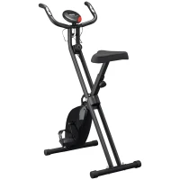 HOMCOM Cyclette Professionale con Resistenza e Altezza Regolabile, in Acciaio e PP, 41x86x112 cm, Nera(m-1)