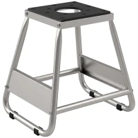 HOMCOM Suporte para Motocicleta Suporte Elevador de Motocross de Aço Carga 500 kg com Plataforma Antiderrapante 36x40x40,5 cm Cinza(m-1)