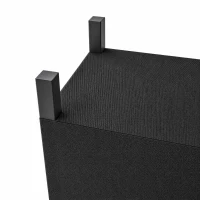 Outsunny Brandhoutrek 106 x 25 x 113 cm met 600D Oxford-hoes, stalen frame, tot 250 kg, zwart(m-11)