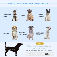 PawHut Cuccia per Cani da Interni, Divano per Gatti o Cani di Taglia Piccola Max. 10kg, Blu(m-7)