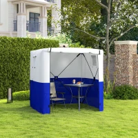 Outsunny 2 x 2m Pop-Up Gazebo, with Accessories - Dark Blue(m-2)