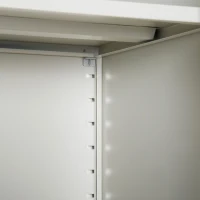 Vinsetto Cool Rolled Steel Tall Office Lockable Filing Cabinet 2 Doors 4 Internal Adjustable Shelves Bookcase Cabinet Storage Unit 80 L x 40 W x 184 cm(m-9)