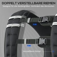 HOMCOM Gewichtsweste 5 KG / 8 KG / 10 KG verstellbare Trainingsweste mit herausnehmenbar Gewichten Laufweste Damen Herren für Muskelaufbau Krafttraining, Laufen, Fitness, Cross Training(m-6)