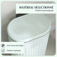 HOMCOM Poubelle de cuisine poubelle à pédale 30L couvercle à fermeture douce seau intérieur amovible 36,5 x 31,2 x 60,8 cm vert(m-6)