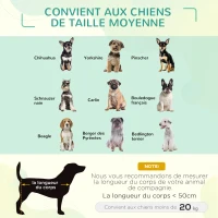 PawHut Lit surélevé pour chiens chats animaux de compagnie tissu oxford textilène micro-perforé 76 x 61 x 18 cm rouge et noir(m-7)
