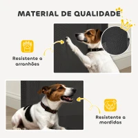 PawHut Barreira para Cães Retrátil 0-144 cm  para Cães Pequenos Barreira de Segurança para Animais de Estimação com Fecho Preto(m-8)
