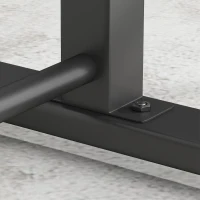 SPORTNOW Dipstation, push-up rek, 93-117 cm hoogteverstelbaar, 540 kg draagvermogen, full-body training, zwart(m-8)