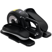 SPORTNOW Under Desk Electric Elliptical Machine for Home, Sit Down Pedal Exerciser for Seniors with 12 Programs, LCD Monitor, Compact with Remote Control & Non-Slip Pad