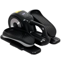 SPORTNOW Under Desk Electric Elliptical Machine for Home, Sit Down Pedal Exerciser for Seniors with 12 Programs, LCD Monitor, Compact with Remote Control & Non-Slip Pad(m-1)