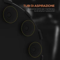 SPORTNOW Sacco da Boxe da Terra Autoportante con Bersaglio Regolabile, Base Riempibile e Ventose, Nero(m-6)