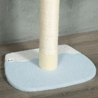 PawHut Verstelbare Krabpaal, Anti-slip, Sisaltouw Palen, 220-260H x 47L x 34B cm, Geel/Wit/Blauw(m-9)