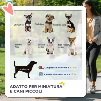 PawHut Passeggino per Cani Piccoli Pieghevole con Maniglione Girevole e Ruote con Freni, 76.5x52x95cm, Rosso(m-4)