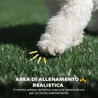 PawHut Toilette per Cani con Vassoio Estraibile, 75 x 51 x 36,5 cm(m-5)