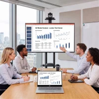 HOMCOM Mobiele tv-standaard op wielen voor 32-75 inch, kantelbaar en in hoogte verstelbaar, met vergrendelbare wielen, zwart(m-8)