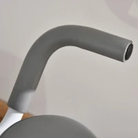 HOMCOM Vélo d'appartement magnetique pliable vélo de fitness vélo d'intérieurgrand confort dossier selle réglable poignées écran LCD multifonction support tablette acier blanc gris(m-8)