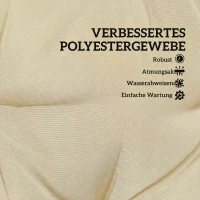 Outsunny Outdoor zitkussen met rugleuning en banden, waterafstotende kussens voor binnen en buiten, beige(m-4)