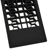 HOMCOM 2 oprijplaten, drempeloprit, oprijplaat, rubberen oprijplaten, PP, zwart, 70 x 20 x 8 cm 70x20x8 | Aosom.de(m-9)