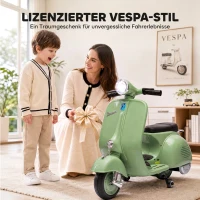 AIYAPLAY Elektro Motorrad Kinder 6 V Elektromotorrad mit Stützrädern, Lithium-Akku, Softstart, Musik, USB Scheinwerfer Hupe(m-4)