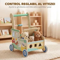 AIYAPLAY Girelă Pentru Copii Cu Panouri De Activități, Multistrat, Verde(m-6)