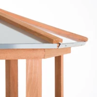PawHut Wooden Bird Table for the garden Feeding Station, 153Hcm(m-9)