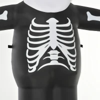 HOMCOM 3m Halloween Inflatable Skeleton Ghost Decoration, LED Lighted for Home Indoor Outdoor Garden Lawn Decoration Party Prop(m-9)