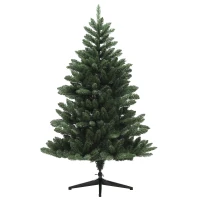 HOMCOM Weihnachtsbaum, Nordmanntanne, naturgetreu, breit & üppig, 150 x Φ100 cm, Grün(m-1)