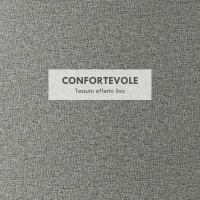 HOMCOM Pouf Contenitore Effetto Lino da 120 kg max con Vassoio a Ribalta, in MDF, 56x56x42 cm, Grigio(m-6)