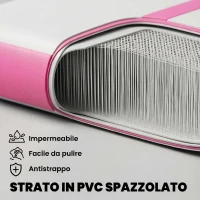 SPORTNOW Tappetino Gonfiabile per Ginnastica, 3,05 m con Pompa Elettrica e Borsa(m-5)