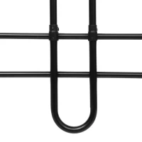 PawHut Grille de séparation extensible voiture barrière de sécurité barre réglable pour chien noir(m-9)