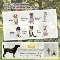 PawHut Reboque de Bicicleta para Cães 2 em 1 Carrinho para Cães de Porte Médio Dobrável com Suspensão Pneus Grandes Janelas Verde(m-5)