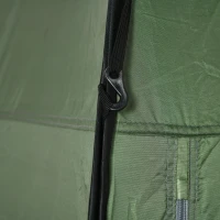 Outsunny Tente de douche de camping pop up pliable avec sac de transport polyester dim. 126L x 124l x 198H cm - vert(m-9)
