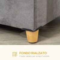 PawHut Casetta per Gatti Pouf Poggiapiedi Imbottito con Cuscino Rimovibile e Lavabile, Grigio(m-6)